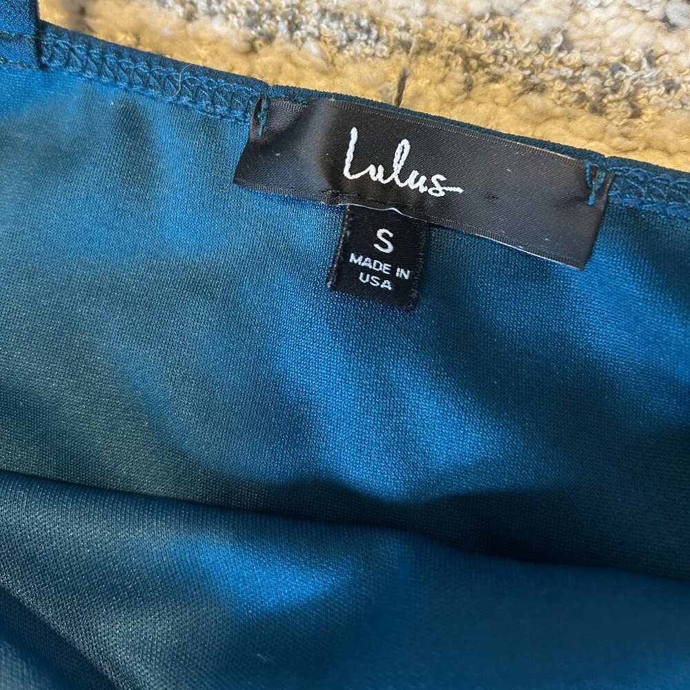 Lulus Teal "Forever Your Girl Blue Bodycon Dress" - Picture 4 of 4